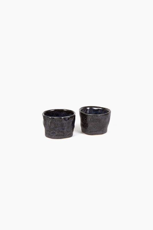Sake cup Rocher en impression 3D de céramique par l'Atelier Lumierrante